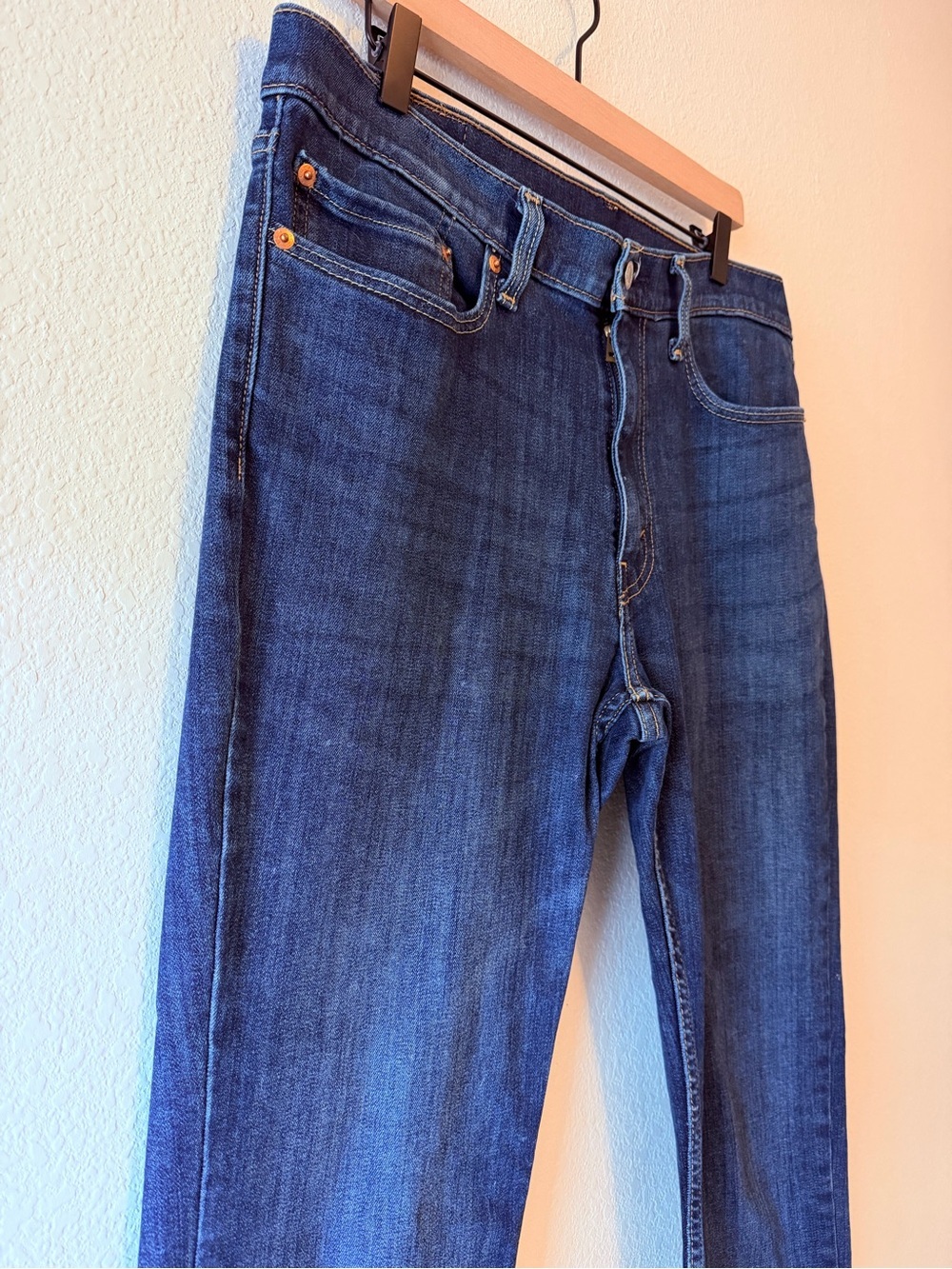 Levi’s 511 Slim Fit Dark Indigo Jeans Men 36x34 - Picture 3 of 7